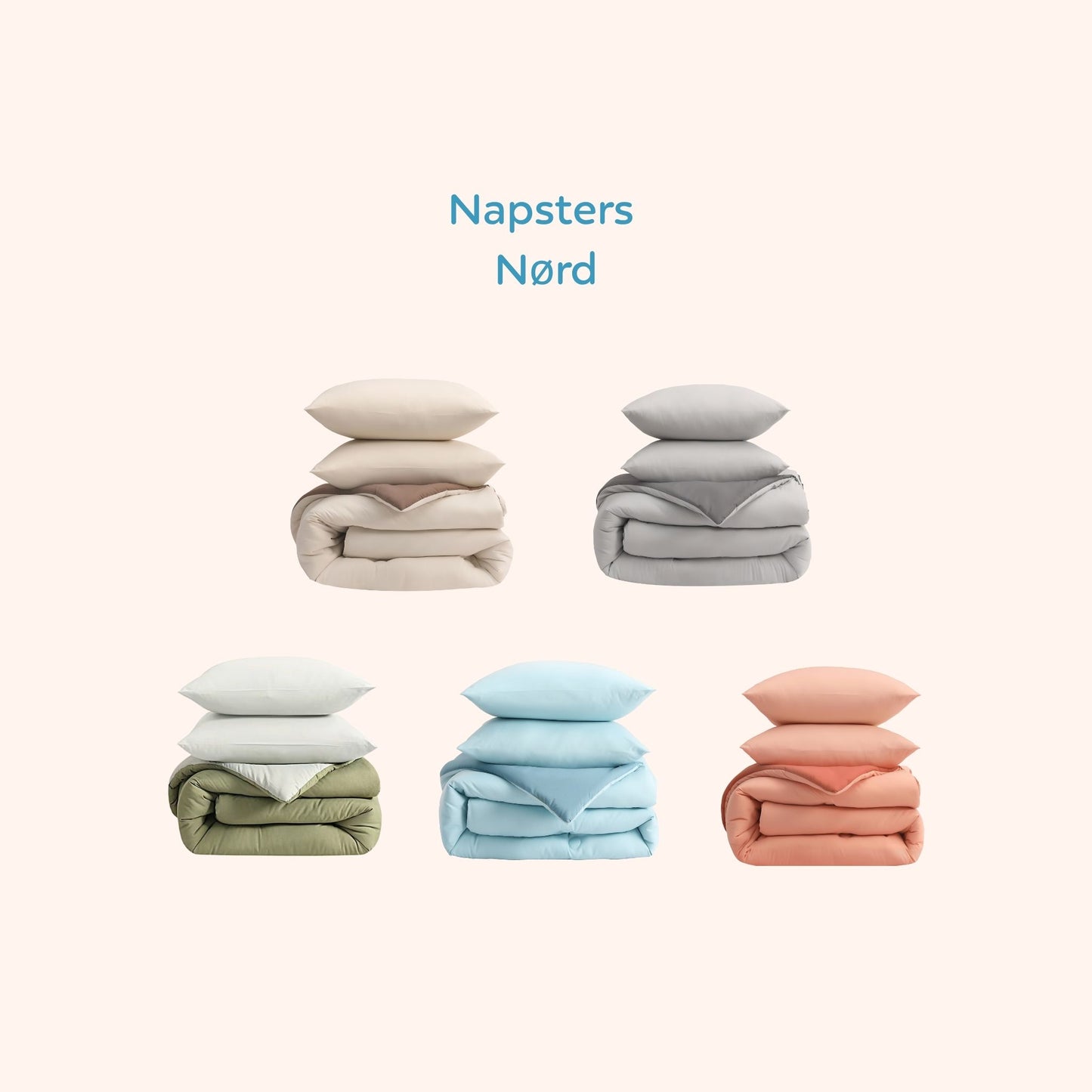 Nørd Stone Grey - Hoesloos dekbed