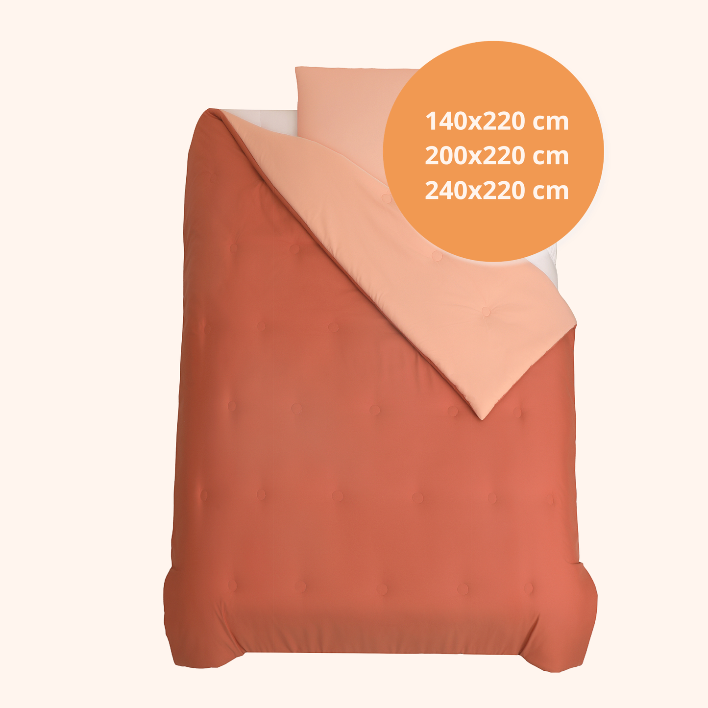 Nørd Berry Blush - La couette sans housse de couette |housse fixe |lavable