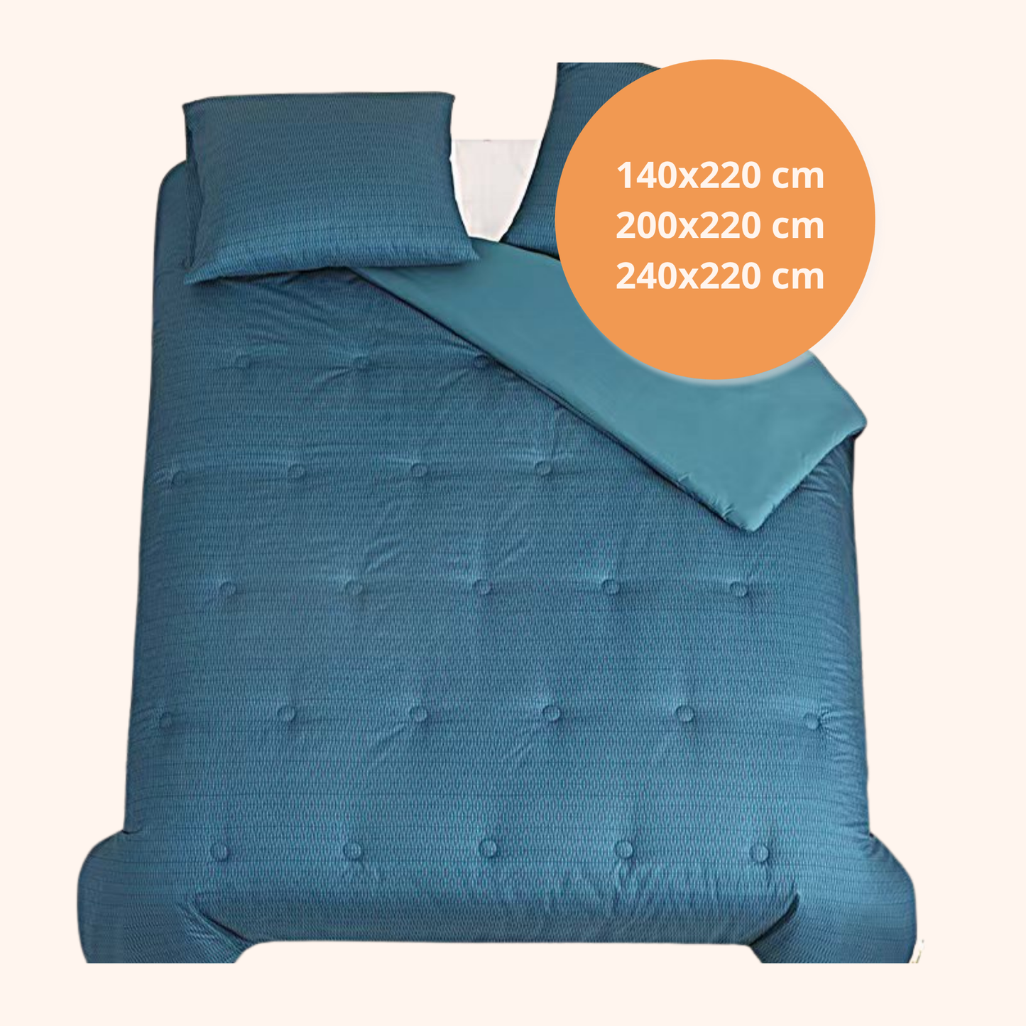Structure Cloud Blue - La couette sans housse de couette | housse fixe | lavable