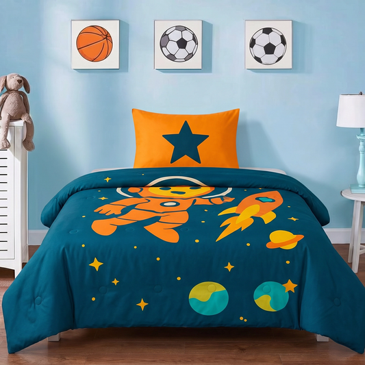Good vibes - Cosmic Adventure - Het hoesloos dekbed zonder overtrek voor de kids |vaste hoes |wasbaar