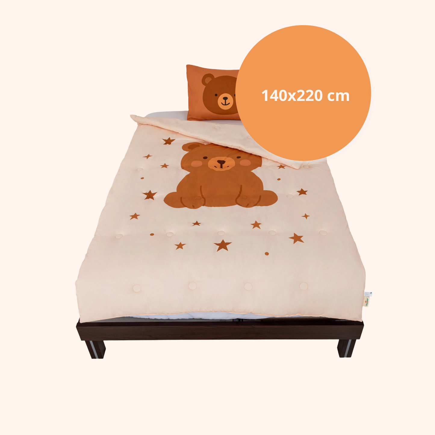 Snork Cuddle Caramel - La couette sans housse pour enfants | housse intégrée | lavable