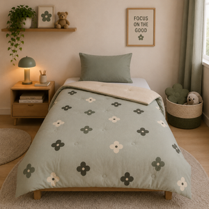 Drøm Forest Whisper - La couette sans housse de couette pour adolescents | housse fixe | lavable