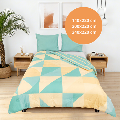 Sommardröm - Mint Calm - La couette sans housse |housse fixe |lavable