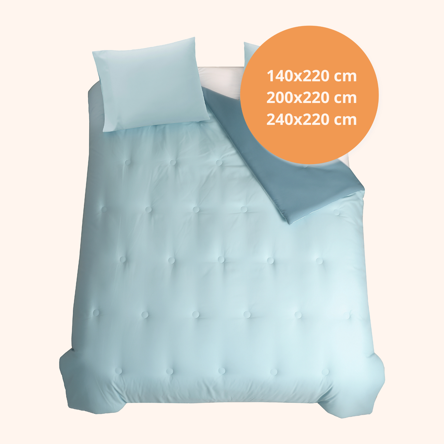 Nørd Midnight Blue - La couette sans housse de couette |housse fixe |lavable