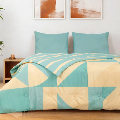 Sommardröm - Mint Calm - La couette sans housse |housse fixe |lavable
