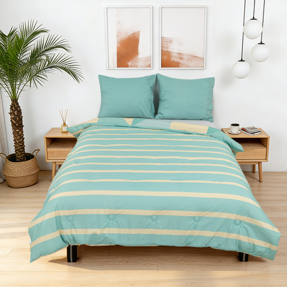 Sommardröm - Mint Calm - Het hoesloos dekbed zonder overtrek |vaste hoes |wasbaar