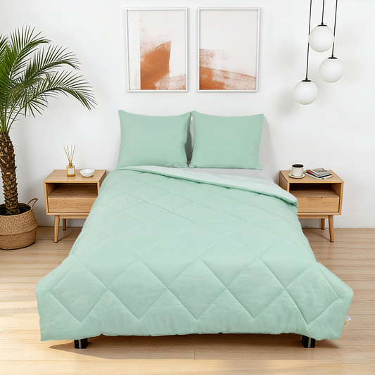 Sommarvino - Nordic Seafoam - Het hoesloos dekbed zonder overtrek |vaste hoes |wasbaar