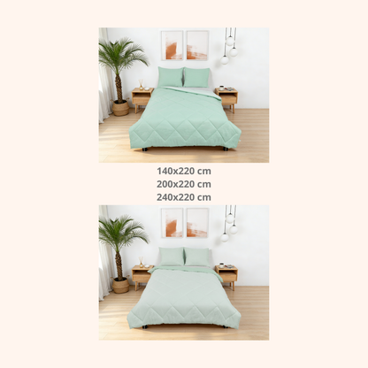 Sommarvino - Nordic Seafoam - Het hoesloos dekbed zonder overtrek |vaste hoes |wasbaar