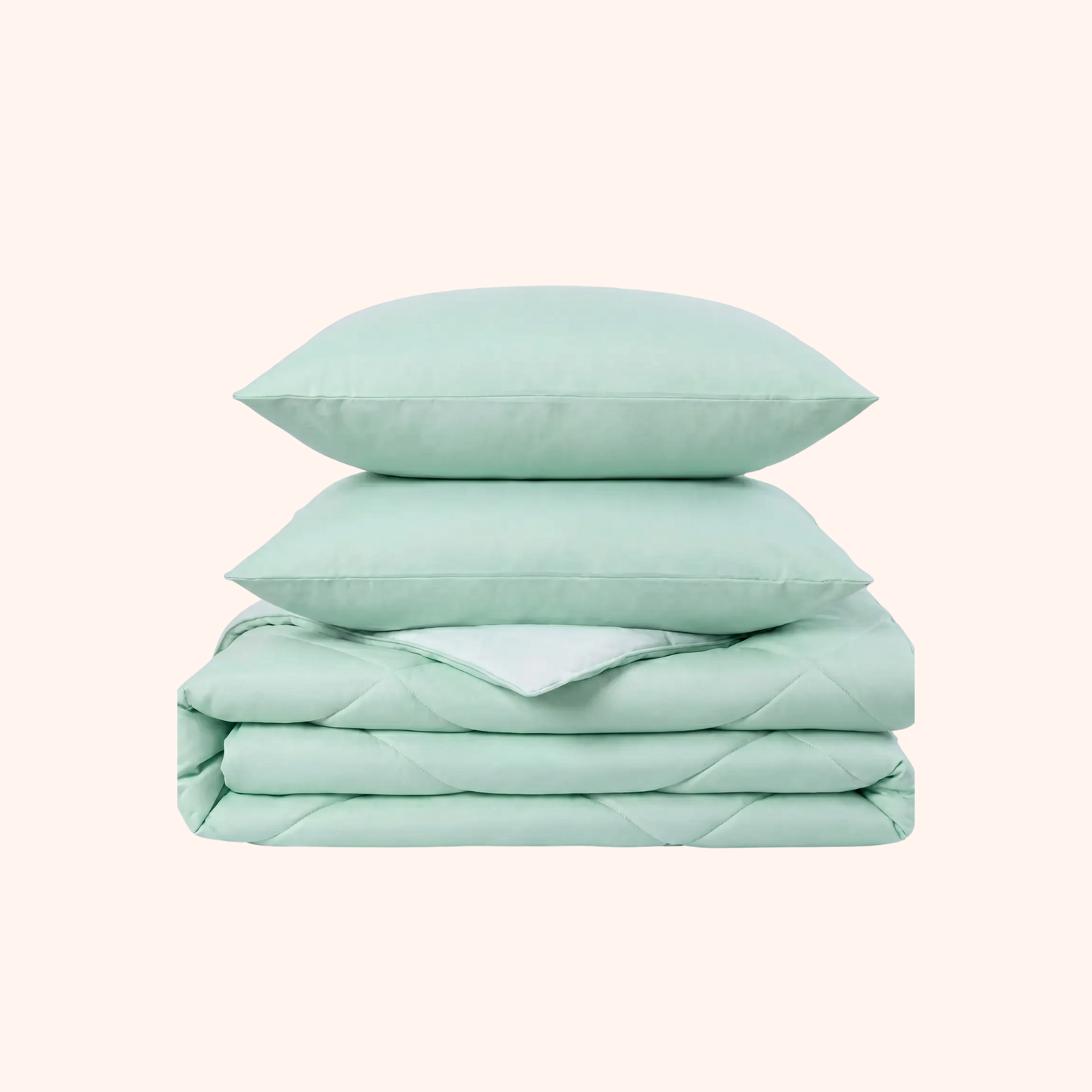 Sommarvino - Nordic Seafoam - Het hoesloos dekbed zonder overtrek |vaste hoes |wasbaar
