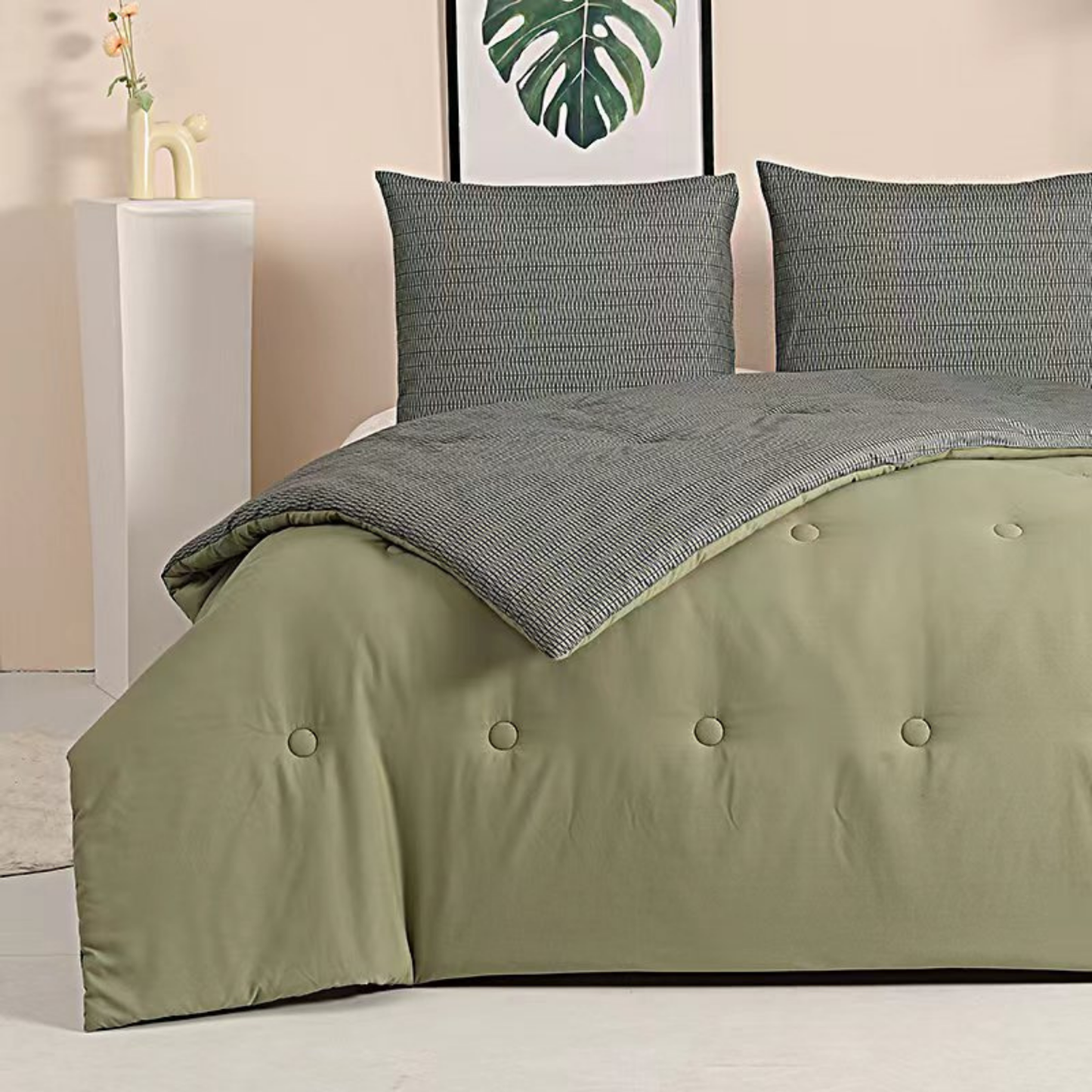 Struktur Olive Leaf - La couette sans housse de couette | housse fixe | lavable