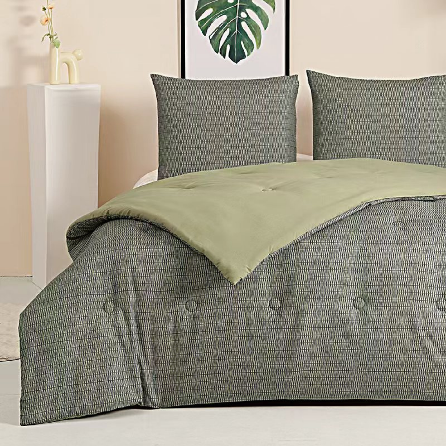 Struktur Olive Leaf - La couette sans housse de couette | housse fixe | lavable