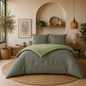 Struktur Olive Leaf - La couette sans housse de couette | housse fixe | lavable