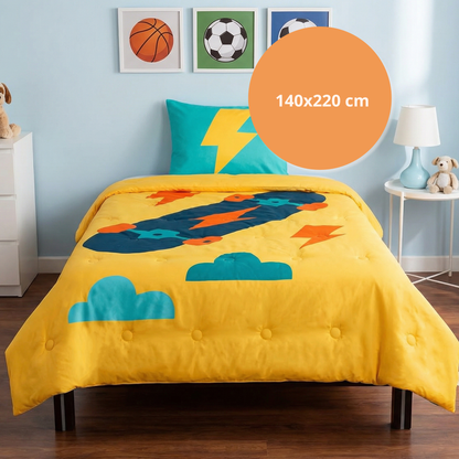 Good vibes - Skate Vibes - La couette sans housse pour enfants |housse fixe |lavable