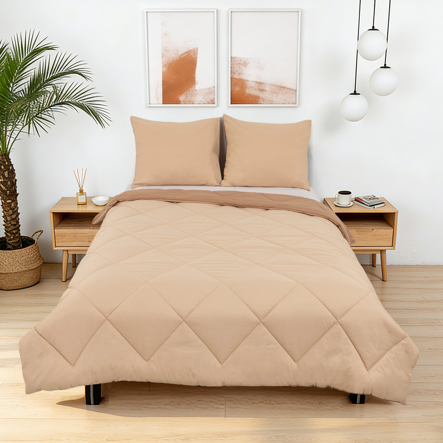 Sommarvino - Soft Mushroom - Het hoesloos dekbed zonder overtrek |vaste hoes |wasbaar