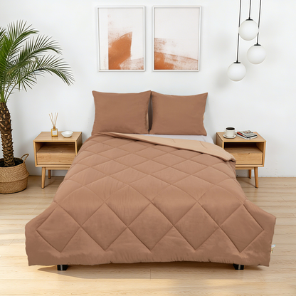 Sommarvino - Soft Mushroom - Het hoesloos dekbed zonder overtrek |vaste hoes |wasbaar