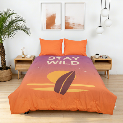 Take-it-Lazy - The Rebel Surfer - Het hoesloos dekbed zonder overtrek |vaste hoes |wasbaar