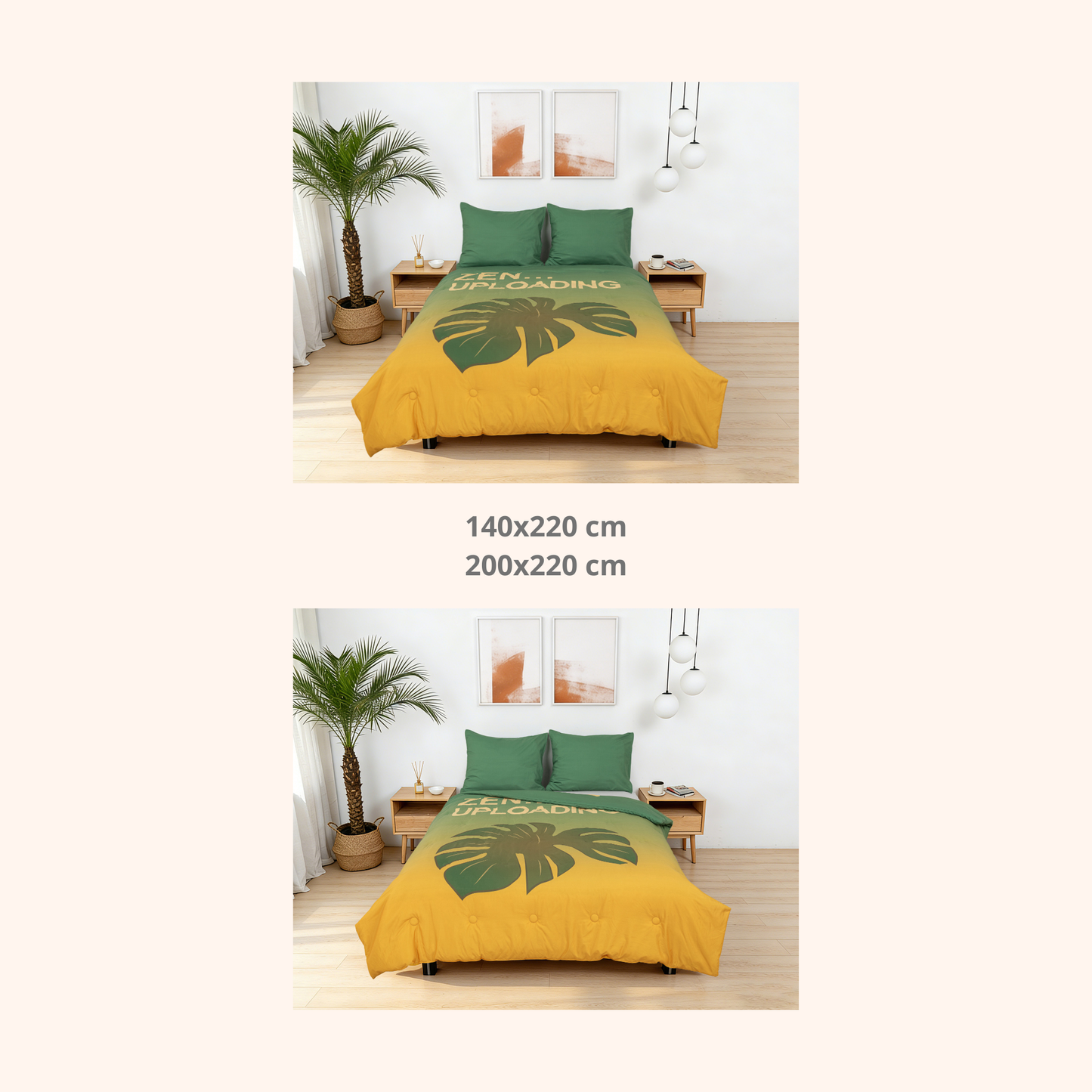 Take-it-Lazy - The Zen Dreamer - Het hoesloos dekbed zonder overtrek |vaste hoes |wasbaar