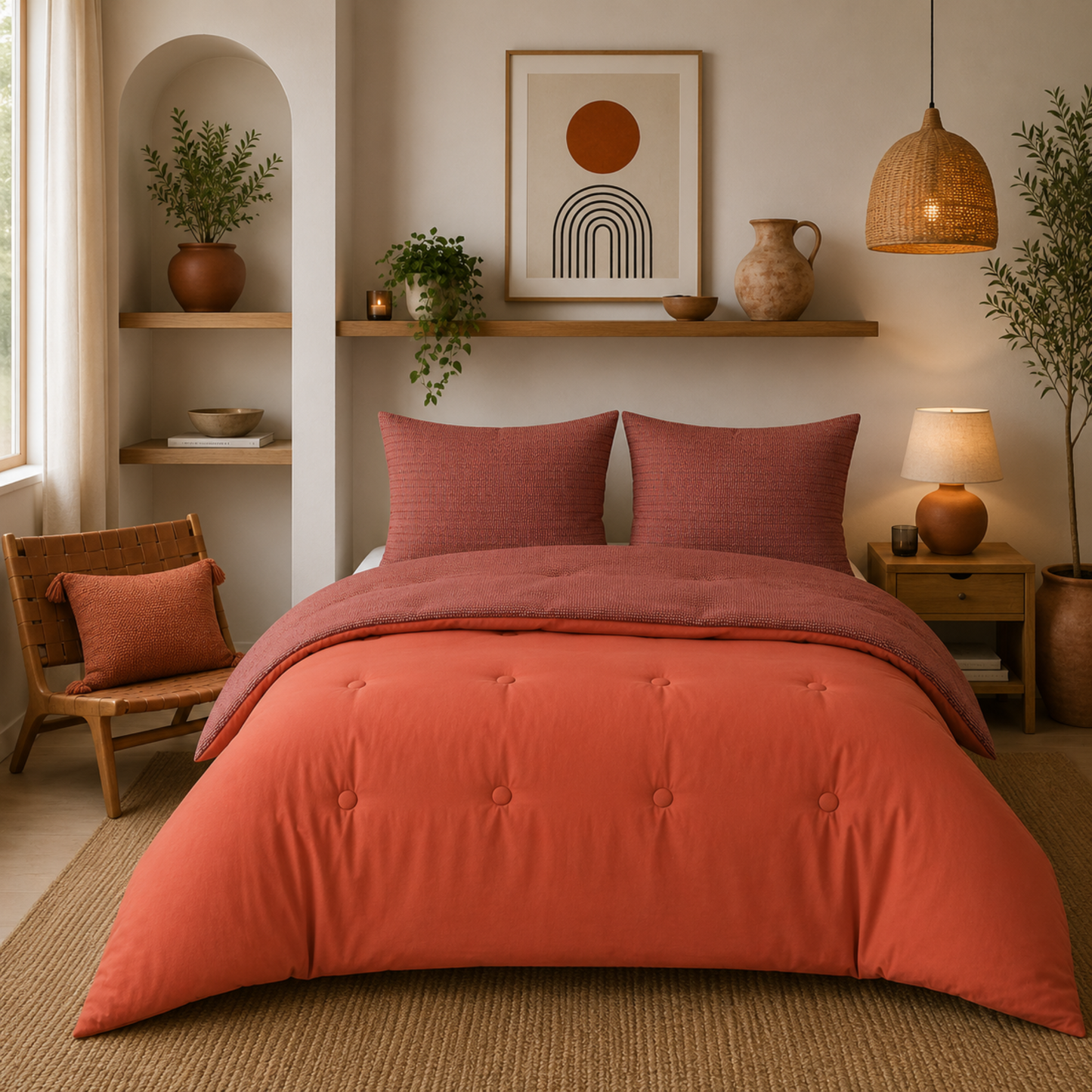 Structure Velvet Plum - La couette sans housse | housse fixe | lavable