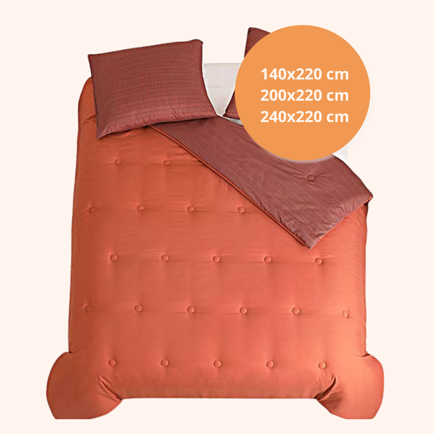 Structure Velvet Plum - La couette sans housse | housse fixe | lavable
