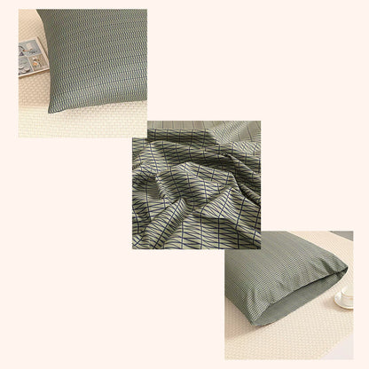 Struktur Olive Leaf - Kussensloop (60×70 cm) (per 2 verpakt)